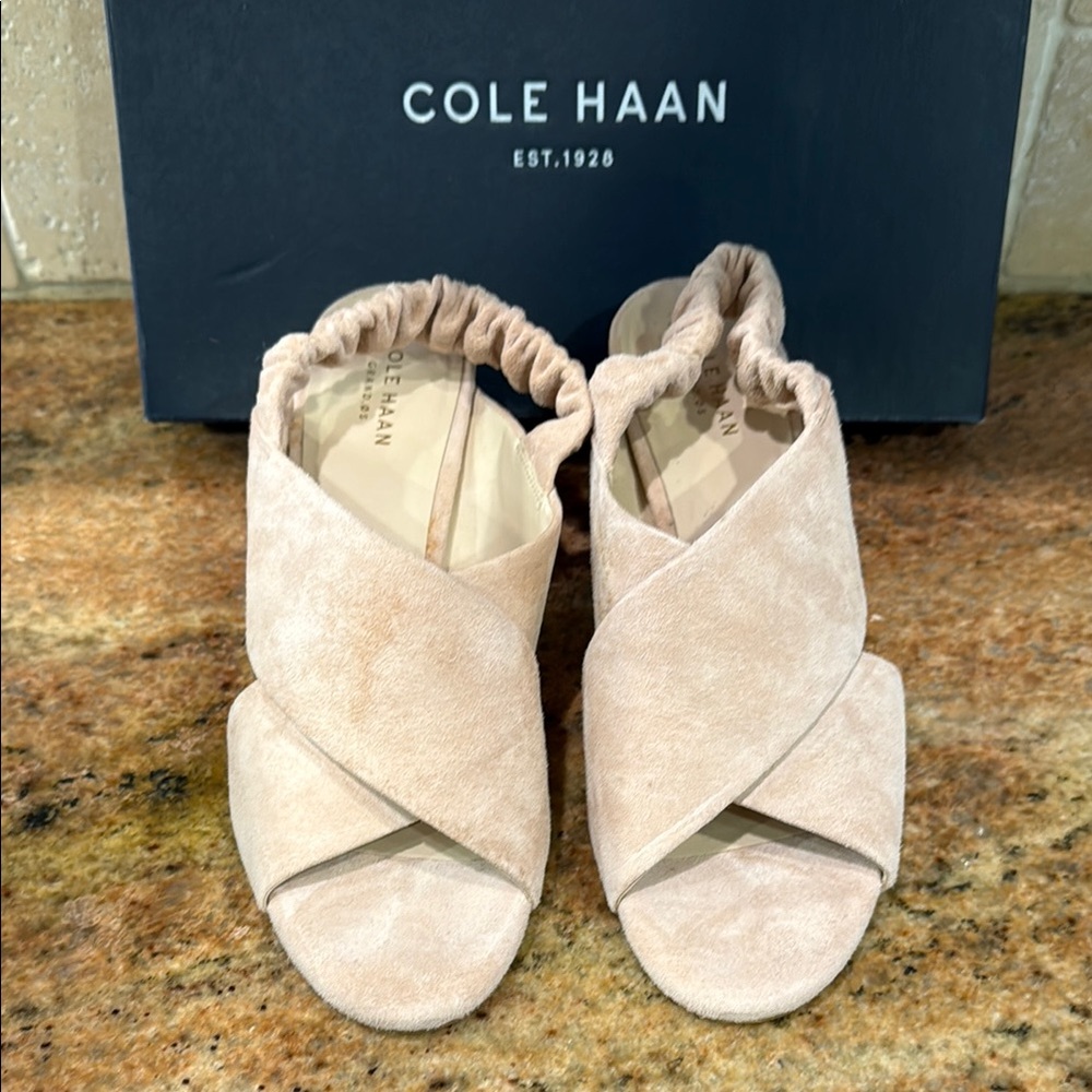 Cole Haan Women's light pink Suede Sandals